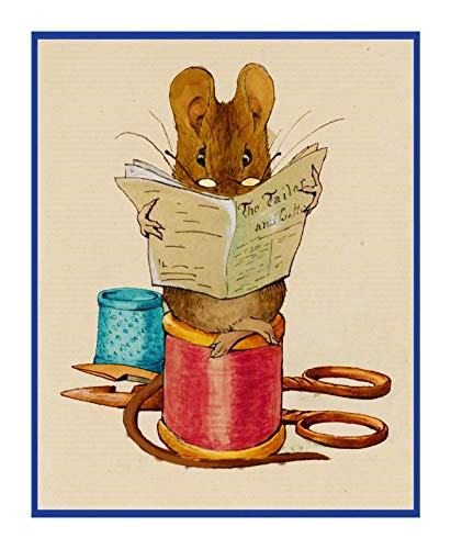 Mouse from The Tailor of Gloucester Inspired by Beatrix Potter Counted Cross Stitch Pattern