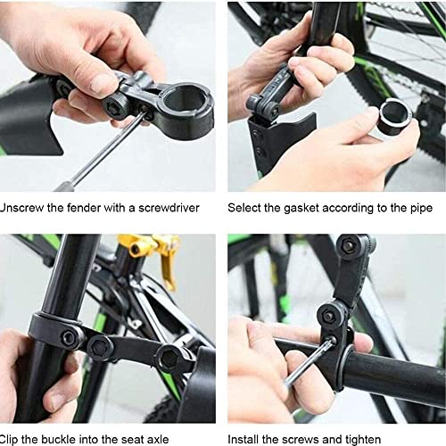 Guardabarros ajustable de bicicleta de montaña para evitar ropa sucia 5