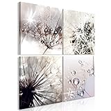 FORMAT: ca. 40x40 cm (20x20 20x20 20x20 20x20) (BxH) - 4-teilig, Premium Vlies Leinwand, von Hand aufgezogen