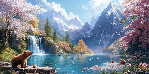 5D diamond painting paysage Sakura pour sublimer votre décoration murale