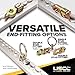 Ancra L Track 6 Foot, Heavy Duty Grade 6351 Aluminum Airline L-Track, Versatile Trailer Tie Down Track for Van Trailers, Utility Trailers or Truck Beds - Secure Motorcycles, ATVs, Dirt Bikes