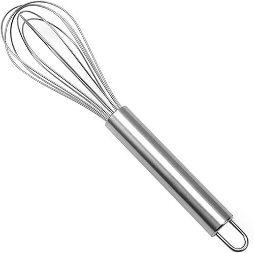 Miniatura 7 de Batidor de acero inoxidable, batidor de respaldo de huevo de globo de cocina y herramienta de mezcla, utensilios de cocina para agitar con mango