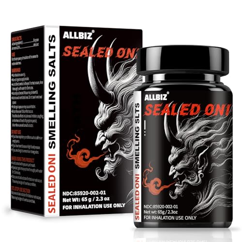 Potent Smelling Salts - Sealed-Oni - Long Lasting Water-Activated Ammonia Inhalant for Athletes in Hockey, Weightlifting and Powerlifting - Instant Energy, Enhanced Focus & Motivation