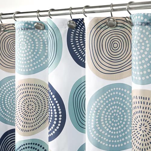 Rideau de douche imperméable Blue Tree Rings pour une ambiance spa à la maison - 3