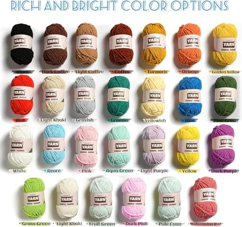 Image of 2 Packs Plush Chenille Chunky Crochet Yarn - Baby Yarn for Crocheting Soft - Velvet Yarns Knitting for Blankets Crafts - Fluffy Amigurumi Yarns 100g /131yds (2 Beige)