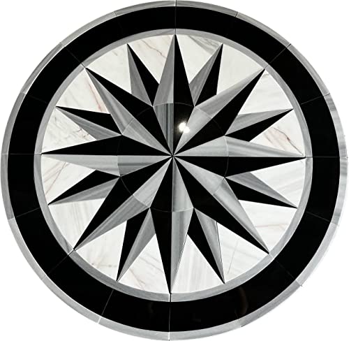 Floor Marble Medallion Tile 24''x 24''