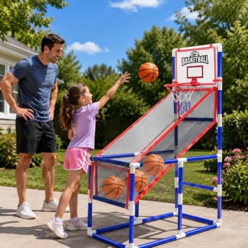 Juego arcade baloncesto interior exterior para fiestas infantiles 4