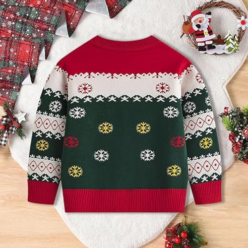 Image of Ugly Christmas Sweater for Girls Funny Xmas Knit Pullover Shirts Kids Child Holiday Jumper Tops Outfit 2-14 Years