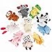 Awkli® 16PCS Finger Puppets Set Novelty Educational Toys for Children Story Time, Shows, Playtime, Schools Including 10 Animals + 6 People Family Members for Kids