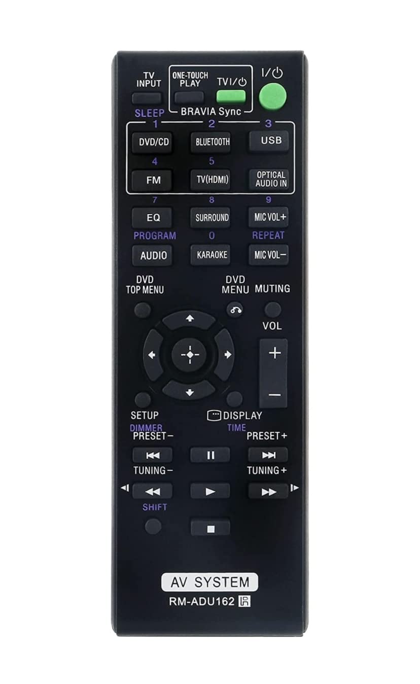 Remote Control Compatible for Sony DAV-DZ350 DAV-DZ650 DAV-DZ950 DAVDZ350 DAVDZ650 DAVDZ950 DVD Home Theatre System Remote (RM-ADU162)