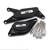 DingSyou Protection de Cadre, Protection de Carter de stator de Moteur, Compatible avec GSR750, GSR600, GSR400, GSR 400, 600, 750, CNC Pom