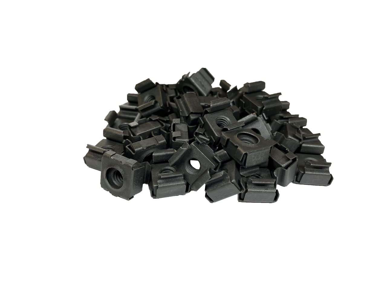 RackGold® Black 12-24 Cage Nuts 25 Pack - USA Made