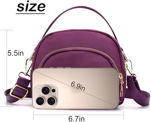 Miniatura 6 de Bolsos cruzados pequeños para mujer, bolsos de mano con correa ajustable para mujer, bolso de hombro para mujer
