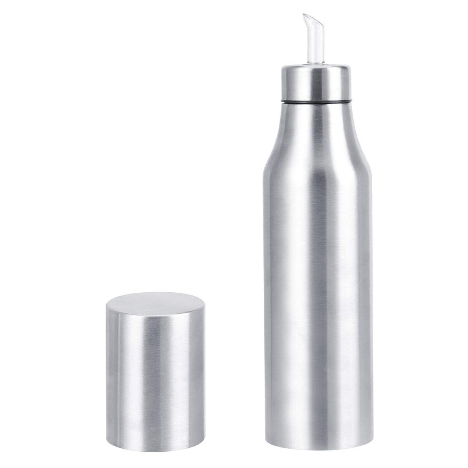 Atyhao Olive Oil Dispenser 304 Stainless Steel DustProof Leakproof Oil Vinegar Bottle Dispenser Pot Oil and Vinegar Bottle for Kitchen Cooking Tools (1000ml)