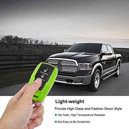 Image of Key Fob Case Cover Key Bag Holder Protection Shell Accessories for Dodge RAM 2018-2026,Light Green