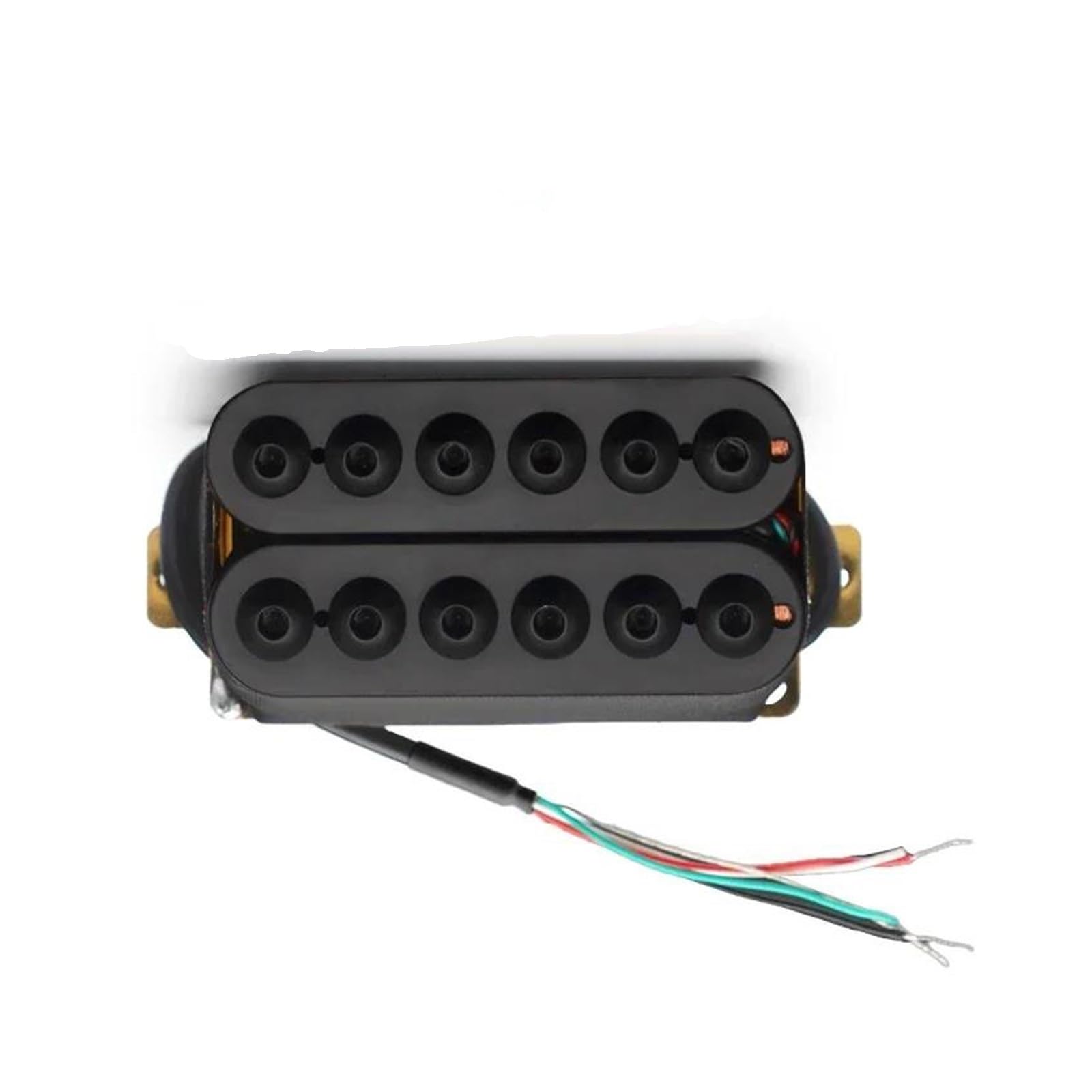 Position Du Manche/chevalet Du Micro Humbucker En Métal Réglable Micro Électrique Simple Bobinage Alnico 5(Black One Set)