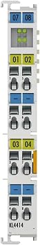 KL4414 Bus Terminal, 4-Channel Analog Output, Current, 0...20 mA, 12 Bit, Single-Ended