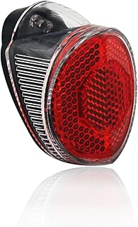 Red Retro Oval Rear Reflectors