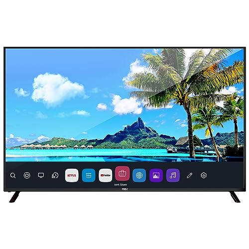 Pyle 65" 2160p UHD Smart TV - Flat Screen Monitor HD DLED Digital/Analog Television w/Built-in WebOS Hub Operating System, HDMI, USB, AV, Full Range Stereo Speaker, Wall Mount, Includes Remote Control -  PTVWEB65UHD