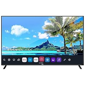 Pyle 65″ 2160p UHD Smart TV – Flat Screen Monitor HD DLED Digital/Analog Television w/Built-in WebOS Hub Operating System, HDMI, USB, AV, Full Range Stereo Speaker, Wall Mount, Includes Remote Control