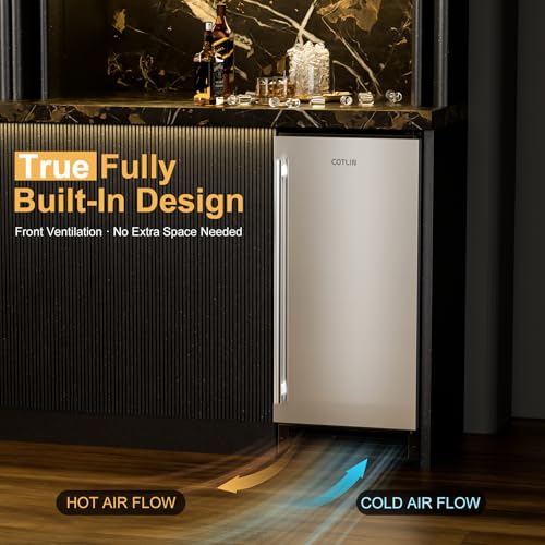 Image of COTLIN 15 inch W Under Counter Ice Maker with Spray Technology & Gravity Drain