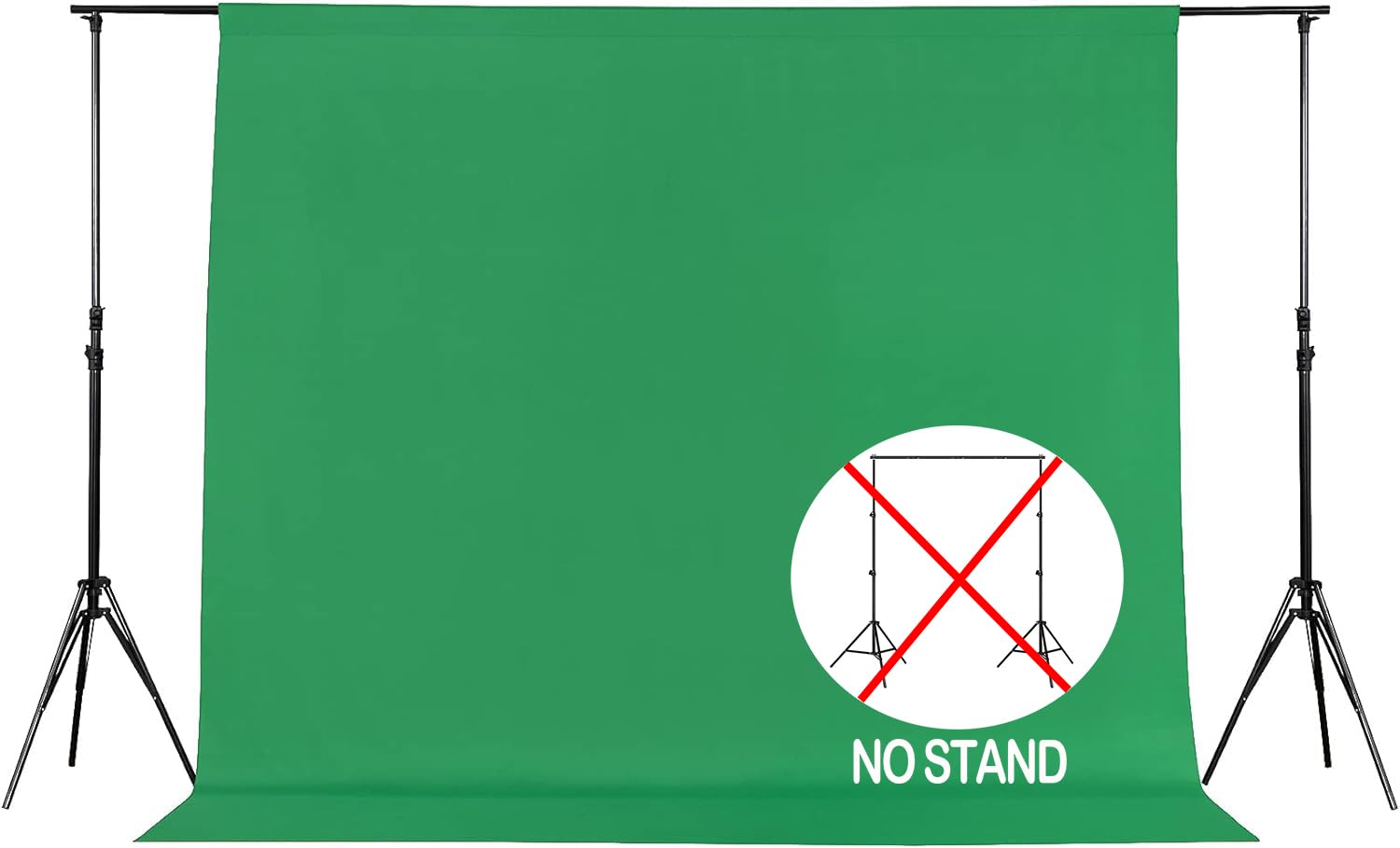 Joccun Sfondo verde 3 x 3 metri per fotografia, tenda di sfondo in poliestere per fotografia, servizi fotografici, registrazioni video, studio (3 x 3 metri, verde)