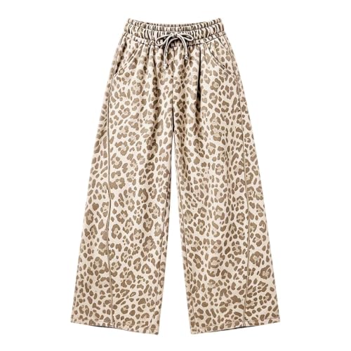 Women Leopard Pants Baggy Fall Wide Leg Sweatpants Lounge Y2K Sweat Pants - image 4