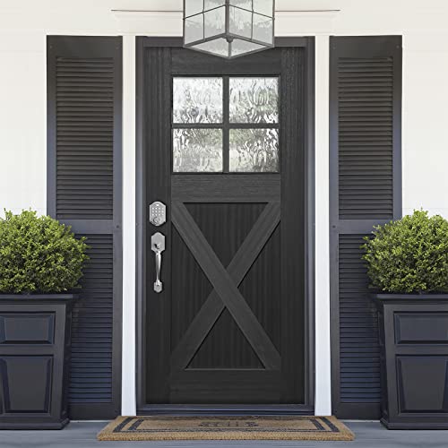 Neutype Keypad Deadbolt Electronic Keyless Entry Door Lock With Handle, Front Door Lock Set With Keypad, Auto Lock, 1-Touch Locking, 50 User Codes, Easy To Install (Traditional, Satin Nickel) #TOP7