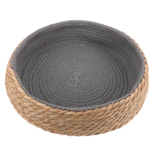 Artibetter Weidenhundebett Runde Gewebte Schlafmatte Für Mittelgroße...