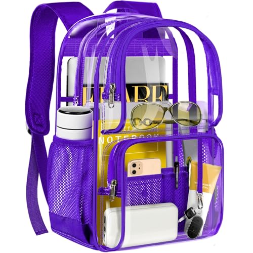 Image of PAMANO Clear Backpack Heavy Duty Transparent See Through Bag for College Work Travel Security