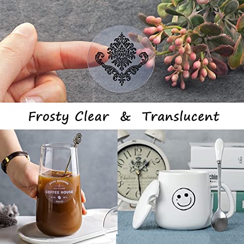 Printable Vinyl Sticker Paper For Inkjet Printer - 8.5 X 11 Inches 15 Sheets Translucent Premium Waterproof Sticker Paper - Dries Quickly And Holds Ink Beautifully #TOP3