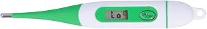 GLOGLOW 1.5V Digital Livestock Thermometer Soft Tip 32℃-43℃ Green | Clear Lcd Display,Hanging Hole for Easy Storage,Fits Cattle Sheep Pig Dog Cat Horse,±0.1℃ Precise Error