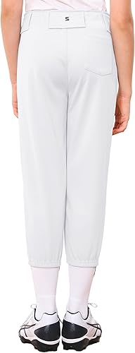 Miniatura 3 de Stelle Pantalones de sóftbol para niñas, pantalones de béisbol para jóvenes, pantalones de lanzamiento rápido con bolsillos, camiseta para niños