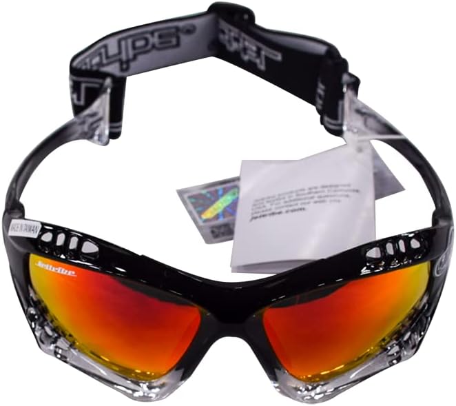 Jettribe Pro Goggles Black Fade Frame | REVO Lens + Storage Case | Anti-Fog Ski & Snowboard Goggles for Men, Women & Kids | Clear Vision & Eye Protection