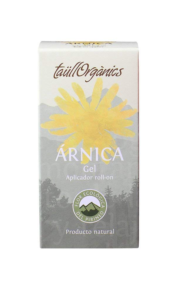 Taüll Orgànics - Gel de Árnica Eco 50ML | Roll on de Árnica Montana, 100% Ecológico, Antinflamatorio Natural, para Dolores y Molestias Musculares de Espalda, Cuello y piernas cansadas