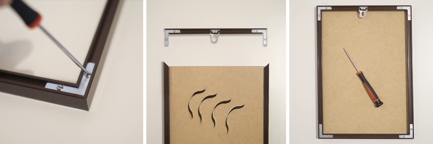 Alu Bilderrahmen 70x100cm Plakatrahmen Alurahmen mit Plexi Rahmen aus Aluminium für Bilder Poster Fotos und für Puzzle, Posterrahmen Fotorahmen, Schwarz