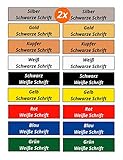 2x Klingelschild Set Türschild Briefkastenschild Namensschild Gravur Selbstklebend 9 Farben