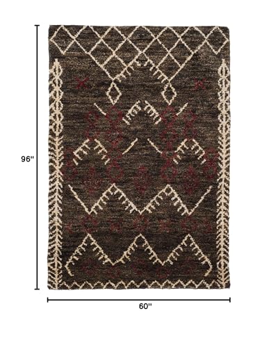 Tapete Bohemio Handmade Jute 5x8 pies miniatura 2