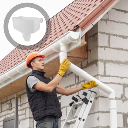 Raccord PVC pour gouttière anti fuite adaptateur de descente - 8