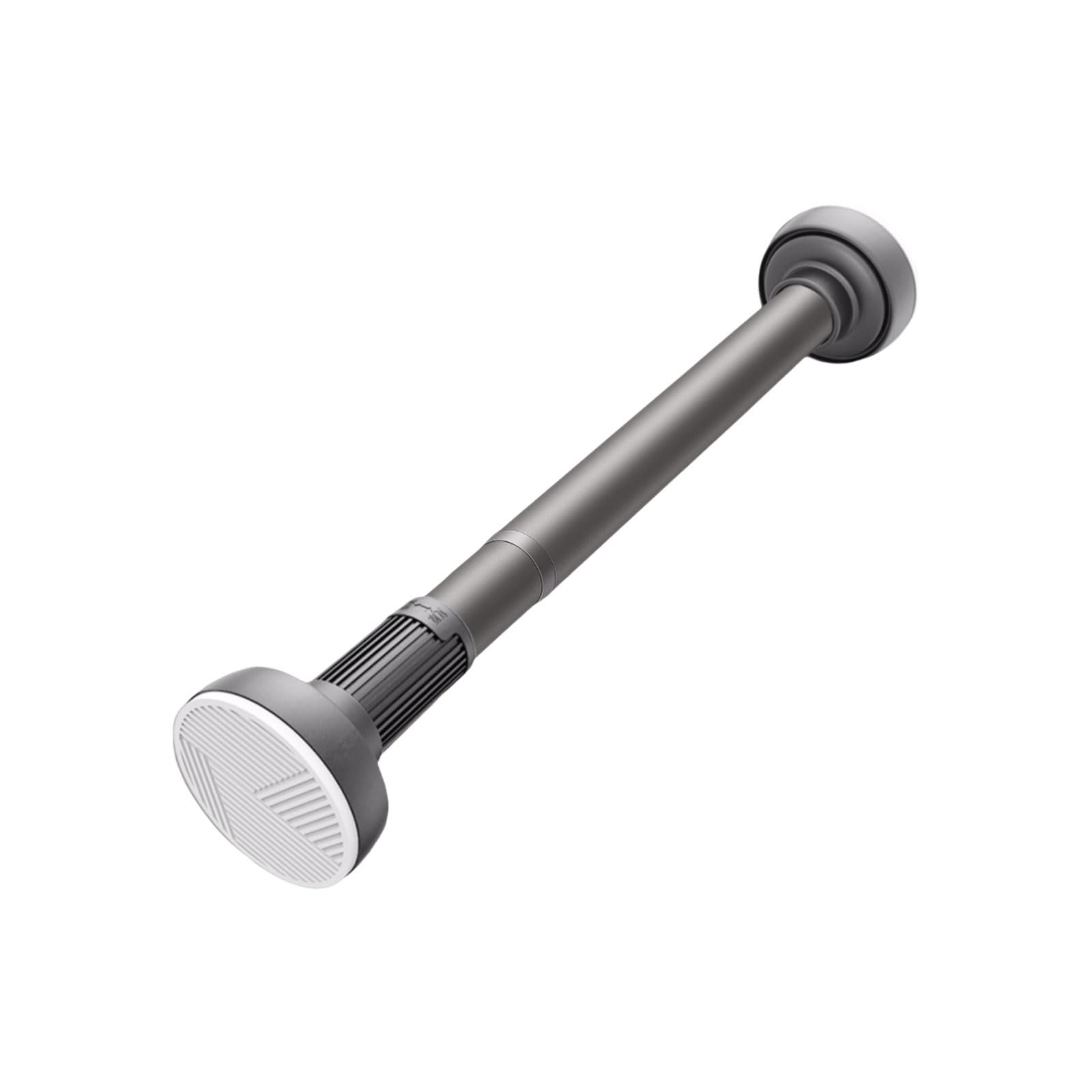 Adjustable Stainless Steel Shower Curtain Rod Multipurpose Telescopic No Drill Suitable For Windows Bathrooms And Wardrobes stable(Gray,190-260cm)