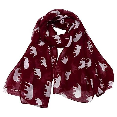 Malloom® Lady Womens Elephant Print Scarf Wraps Shawl Soft Scarves Cover
