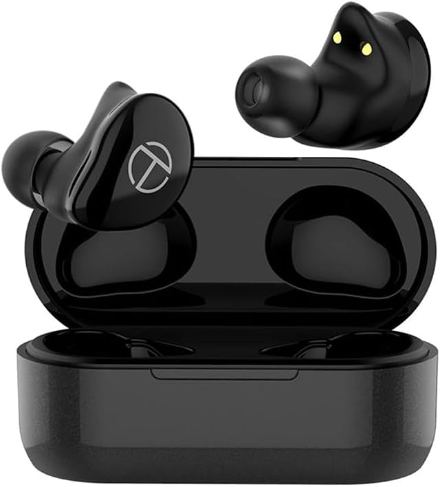 Bluetooth Wireless Headphones IPX5 Mini HiFi Earbuds Sport in-Ear Headphones Touch Control with 600mAh Charging Case 24 Hours