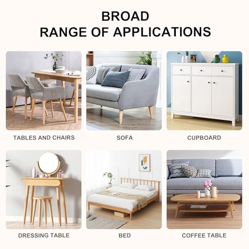 THETAG 20 Stück Stuhlbeinkappen Oval, Stuhlbeinkappe aus Kunststoff 50x20mm Schutzkappen Für Stuhlbeine Stuhlbeinschoner für Ovale Stuhlbeine