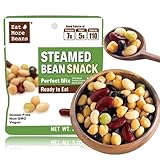 Steamed Bean Snack Series - PERFECT MIX ( Organic Chickpeas, Organic Soybeans, Organic Green Peas, Organic Kidney Beans, Organic Black Beans) - Box of 10