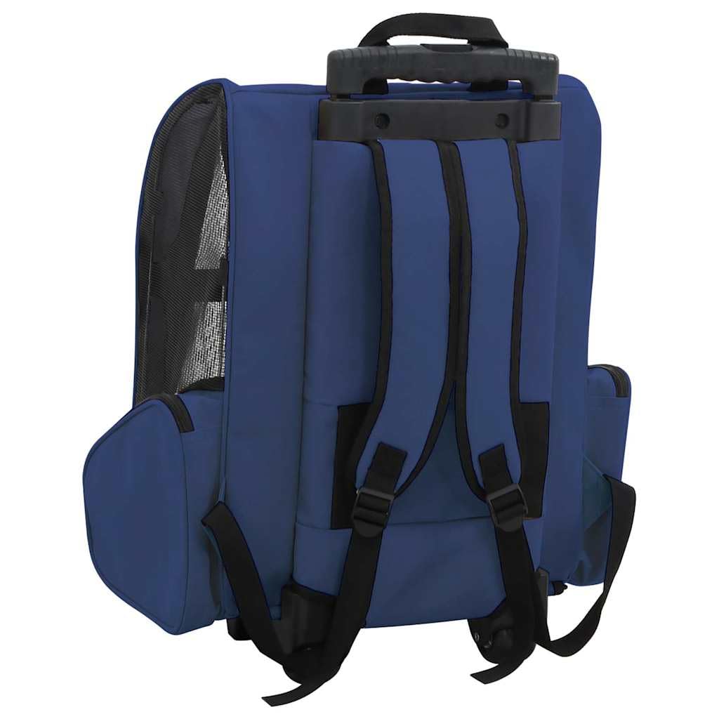 SKM Multifunktionaler Haustiertrolley Zusammenfaltbar Blau, Weight: 2.4 kg, 170193