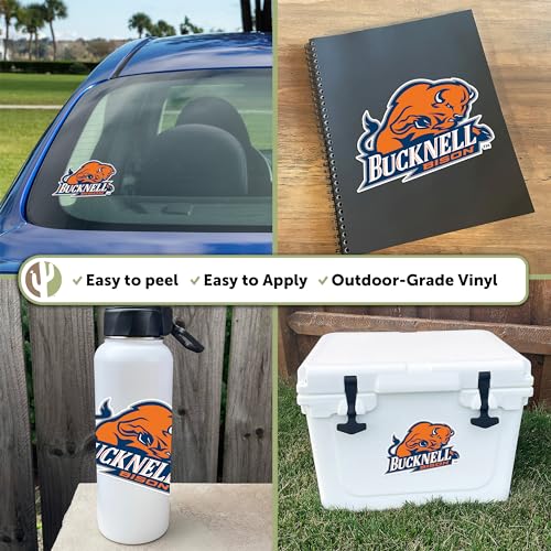 Calcomanía de vinilo de Bucknell University Bison pegatina para coche portátil y scrapbook 2