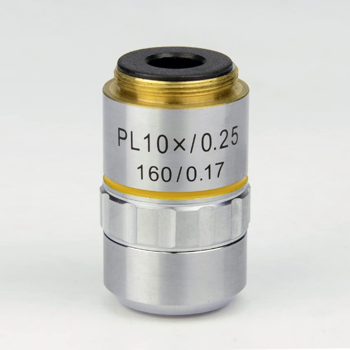 Microscopio Objetivo acromático Plan 195, 4X, 10X, 20X, 40X, 60X, 100X, Lente DIN, microscopio biológico, Piezas de Objetivo RMS 20,2mm(10X)