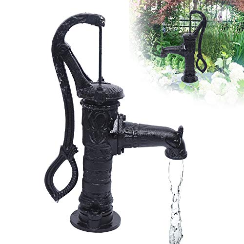 Hand Water Pump,Garden Water Pump with Stand Cast Antique Style