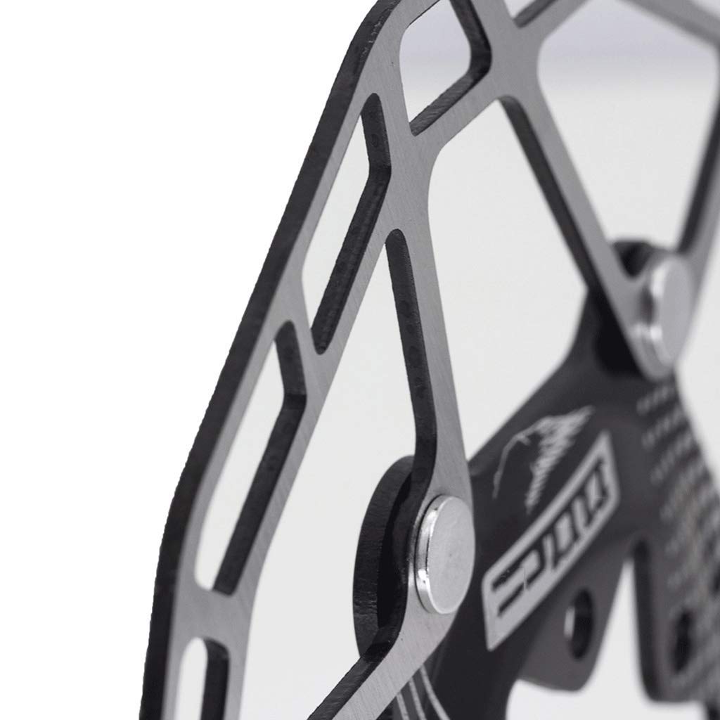 Rotor de Bicicleta 160 mm Freno de Disco MTB Aleación súper Ligera Acero Inoxidable 6 Agujeros Distancia Central 44 mm 80 g