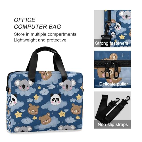 Funda maletín portátil con patrón de perezoso y panda miniatura 5